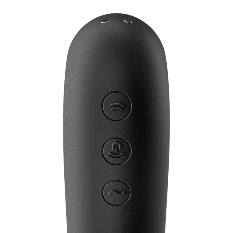 VIBRATORE STIMOLATORE SATISFYER DUAL KISS CLIT - NERO