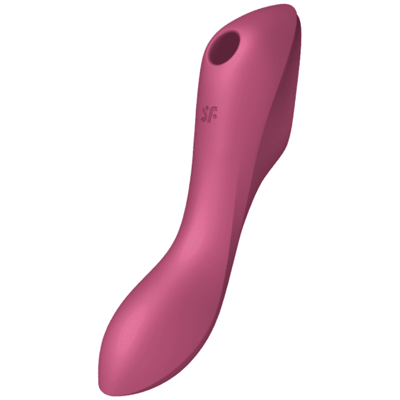 VIBRATORE A IMPULSI D''ARIA SATISFYER CURVY TRINITY 3 - ROSSO