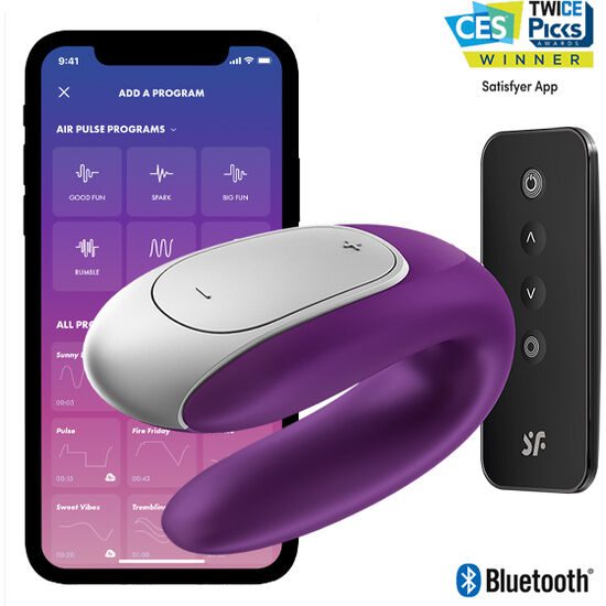 VIBRATORE SATISFYER DOUBLE FUN PARTNER - VIOLA