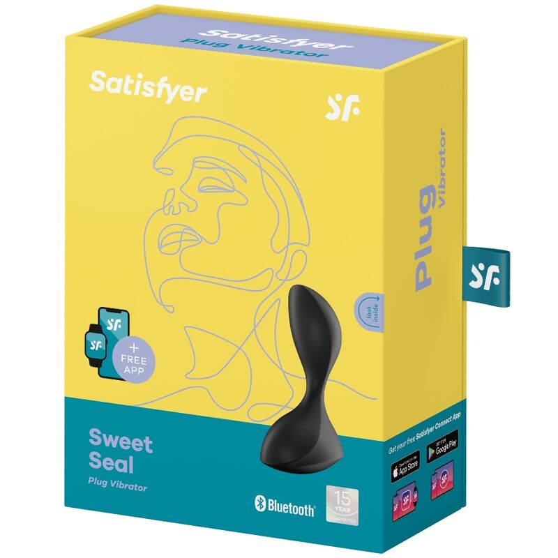 PLUG VIBRANTE SATISFYER SWEET SEAL - NERO