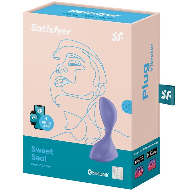 PLUG VIBRANTE SATISFYER SWEET SEAL - LILLA