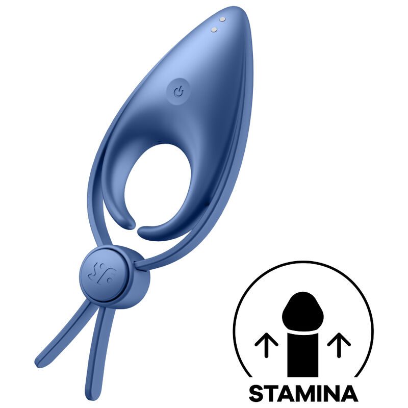 VIBRATORE AD ANELLO BLU SNIPER SATISFYER