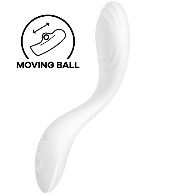 VIBRATORE PUNTO G SATISFYER RRROLLING PLEASURE - BIANCO