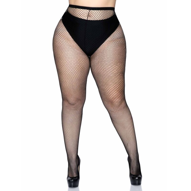 LEG AVENUE MEDIAS EN RED - NERO TAGLIA GRANDE