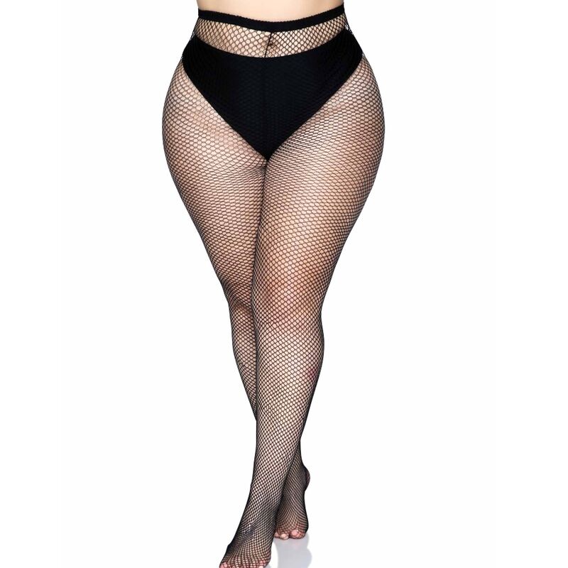 LEG AVENUE MEDIAS EN RED - NERO TAGLIA GRANDE