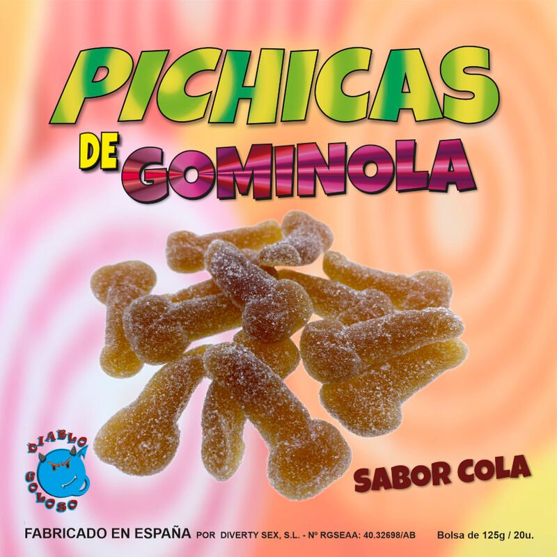 CARAMELLE GOMMOSE FORMA PENE GUSTO COLA - DIABLO PICANTE