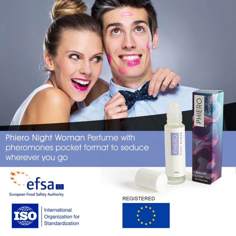 DONNA DI NOTTE DI PHIERO. PROFUMO CON FEROMONI IN FORMATO ROLL-ON PER DONNA