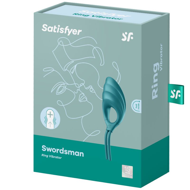 VIBRATORE AD ANELLO SATISFYER SWORDSMAN - VERDE