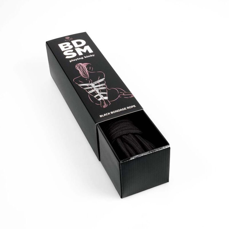 SECRETPLAY BLACK BONDAGE ROPE - COLLEZIONE BDSM