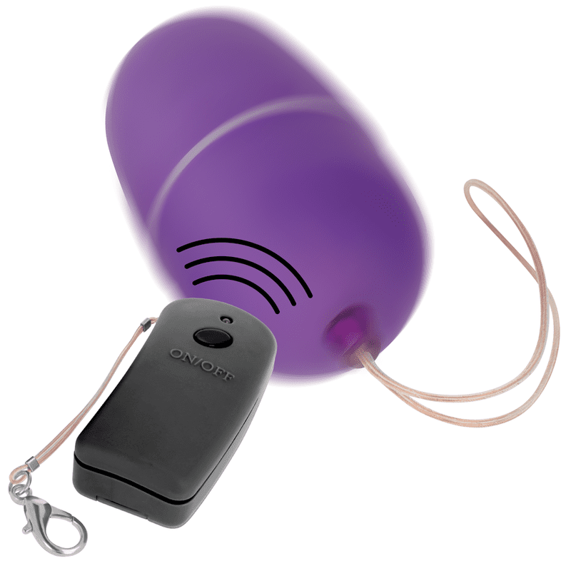 UOVO VIBRANTE CON TELECOMANDO ONLINE - NERO / VIOLA
