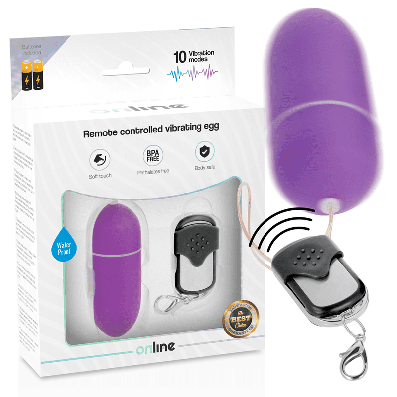 UOVO VIBRANTE CON TELECOMANDO ONLINE - VIOLA