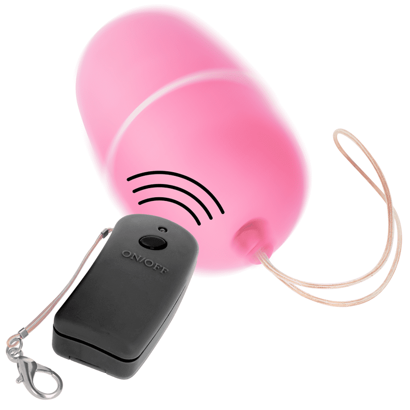 UOVO VIBRANTE CON TELECOMANDO ONLINE - NERO / ROSA