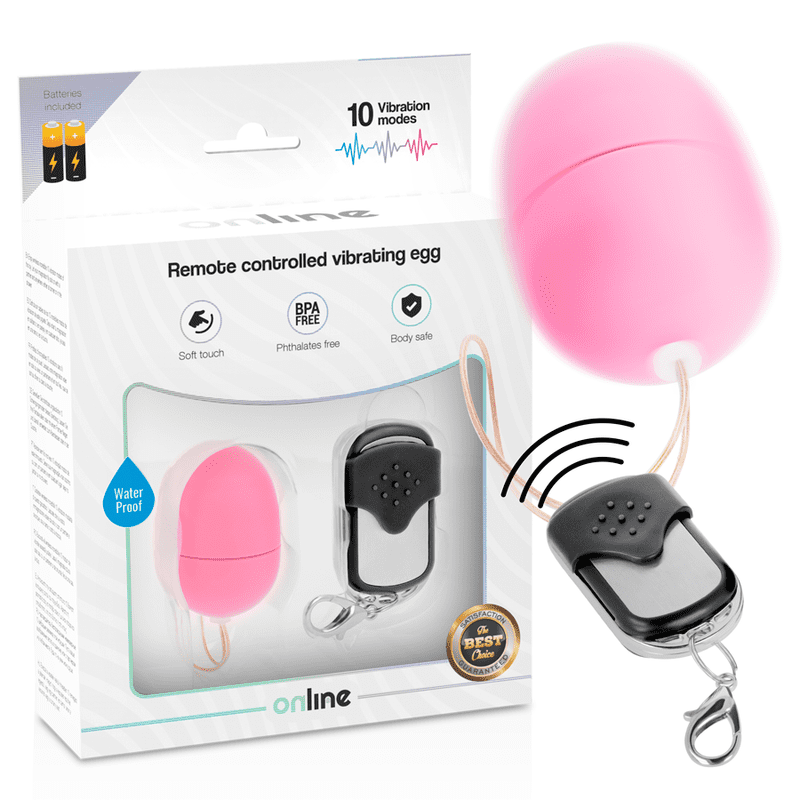 UOVO VIBRANTE S CON TELECOMANDO ONLINE - ROSA