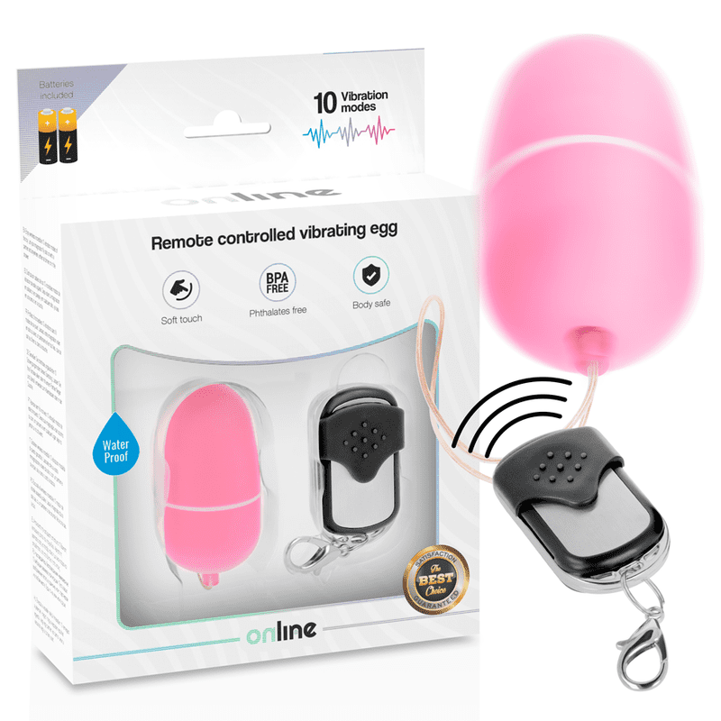 UOVO VIBRANTE M CON TELECOMANDO ONLINE - ROSA