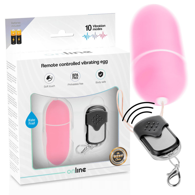 UOVO VIBRANTE L CON TELECOMANDO ONLINE - ROSA