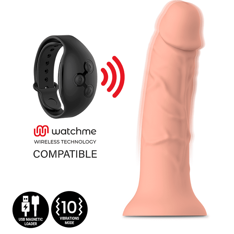 DILDO VIBRATORE COMPATIBILE WIRELESS WATCHME - MYTHOLOGY ASHER