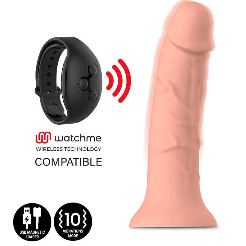 DILDO VIBRATORE COMPATIBILE WIRELESS WATCHME - MYTHOLOGY ASHER