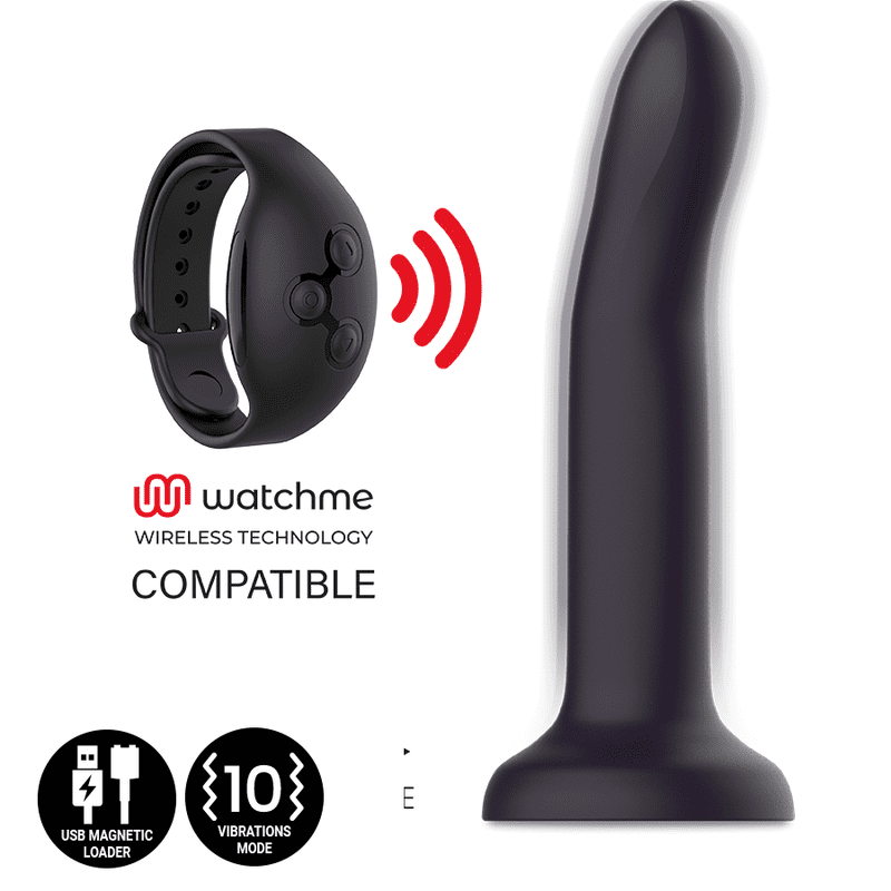VIBRATORE COMPATIBILE CON WATCHME WIRELESS TECHNOLOGY - MYTHOLOGY DUMAN MYSTIC DILDO L