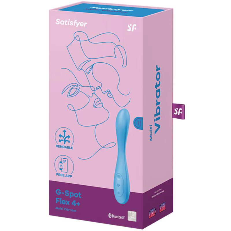 VIBRATORE MULTIFUNZIONE SATISFYER PUNTO G FLEX 4+ - BLU