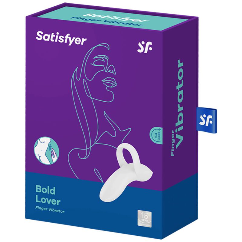 img_127168_efd6b21f33fc46191c809e75652d7723_1.jpg SATISFYER BOLD LOVER DEDAL VIBRATORE - BLANCO