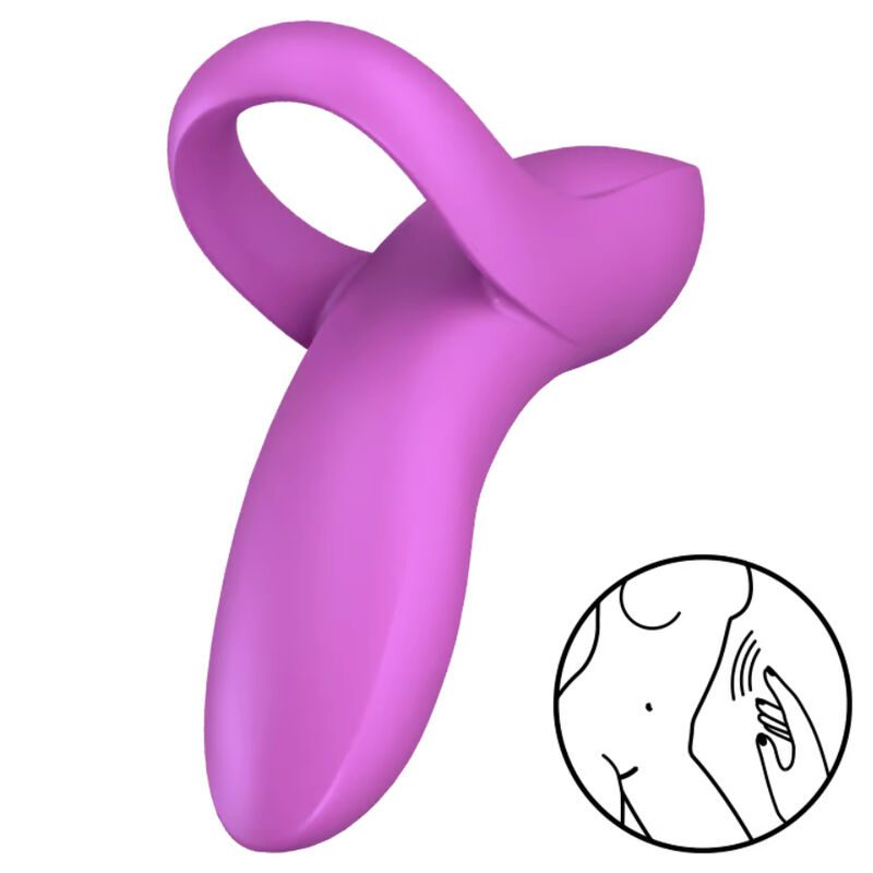 VIBRATORE A DITO VERSATILE SATISFYER BOLD LOVER - ROSA