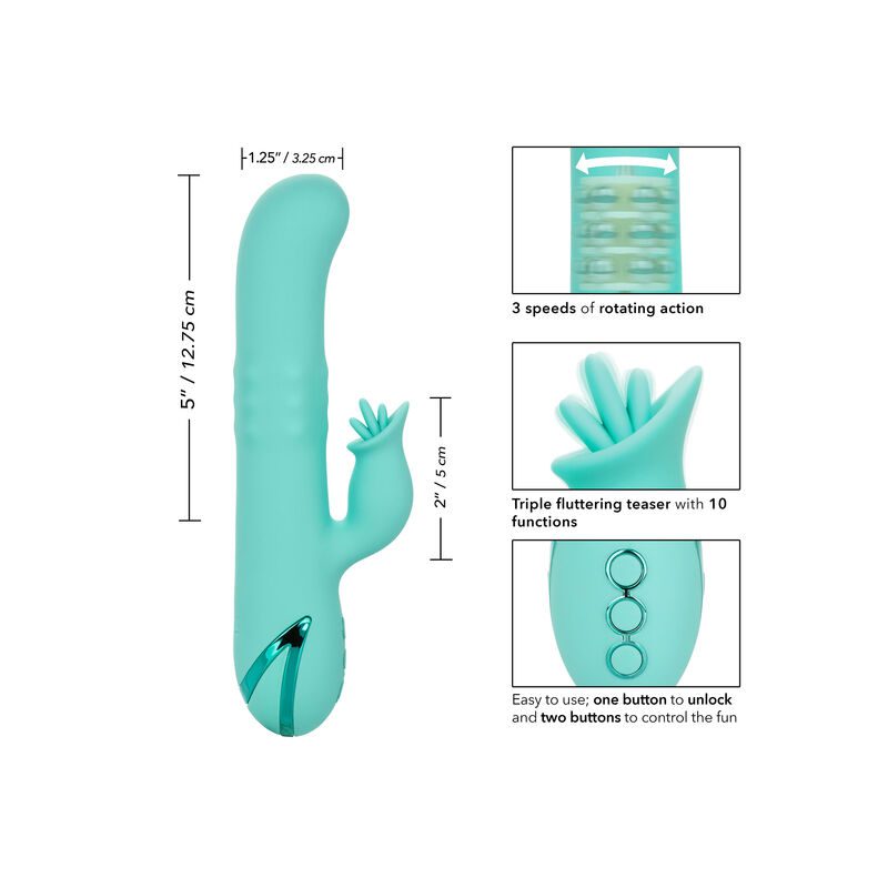 VIBRATORE CALEX BEL AIR BOMBSHELL VERDE CHIARO