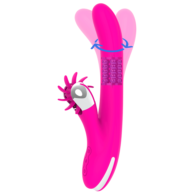STIMOLATORE VIBRATORE A ROTAZIONE DIVERSIA RABBIT - 24 CM