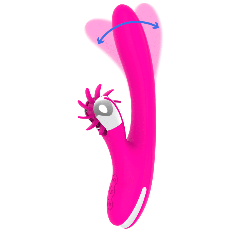 STIMOLATORE VIBRATORE A ONDE DIVERSIA RABBIT - 24 CM