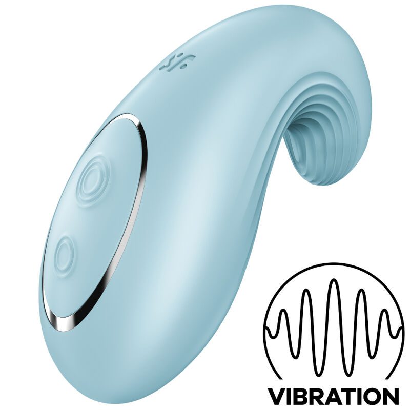 VIBRATORE VAGINALE SATISFYER DIPPING DELIGHT - BLU
