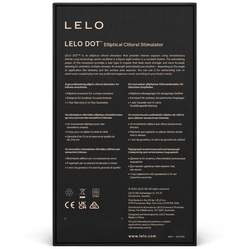 STIMOLATORE CLITORIDEO LELO DOT - ACQUA