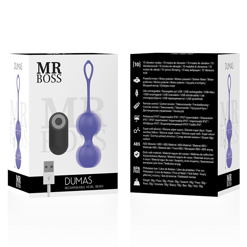 VIBRATORE CON TELECOMANDO - MR BOSS DUMAS KEGEL BEADS