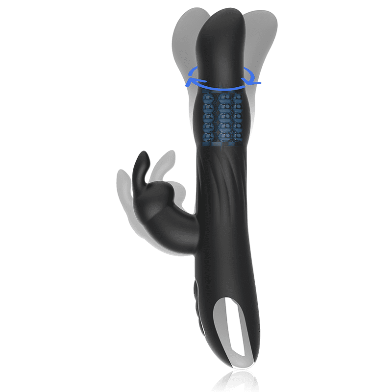 VIBRATORE ROTANTE COMPATIBILE CON WATCHME WIRELESS TECHNOLOGY - BRILLY GLAM MOEBIUS RABBIT