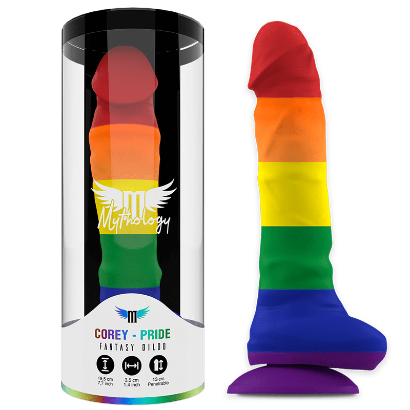 DILDO PRIDE TAGLIA L - MYTHOLOGY COREY