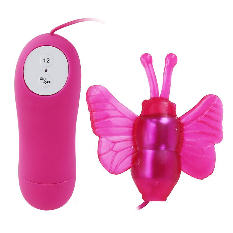 VIBRATORE 12 FUNZIONI CON FARFALLA STIMOLATORE CUTE SECRET