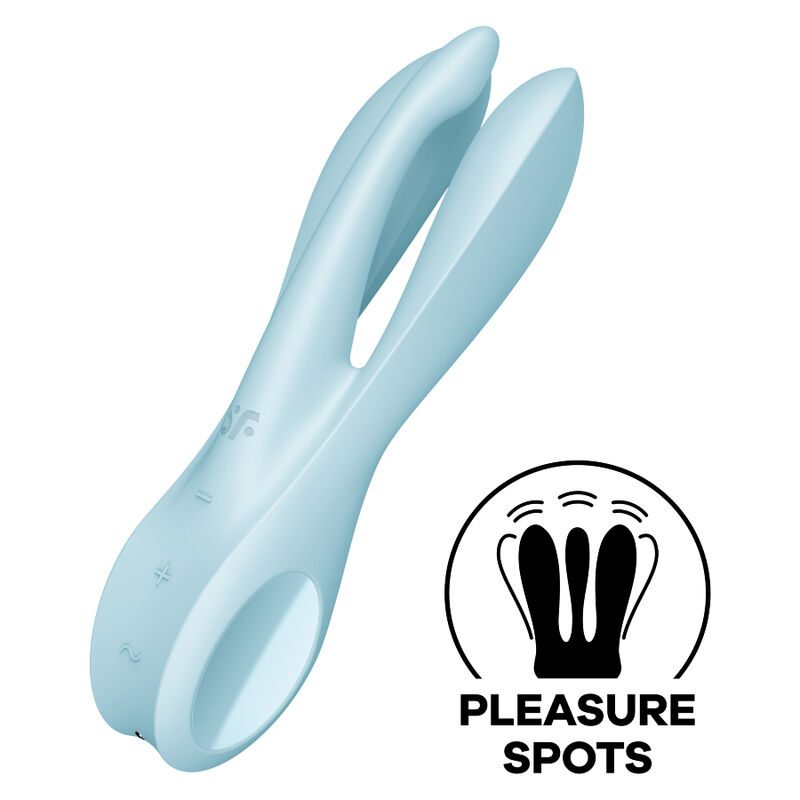 VIBRATORE SATISFYER THREESOME 1 - BLU