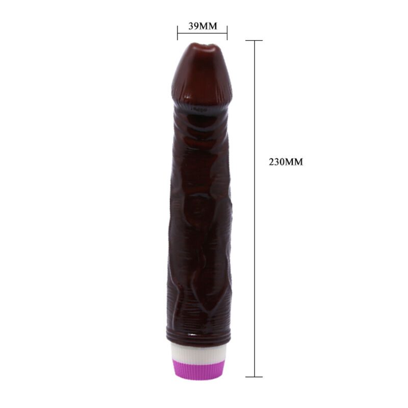 WAVES OF PLEASURE VIBRATORE REALÍSTICO MARRON 23 CM