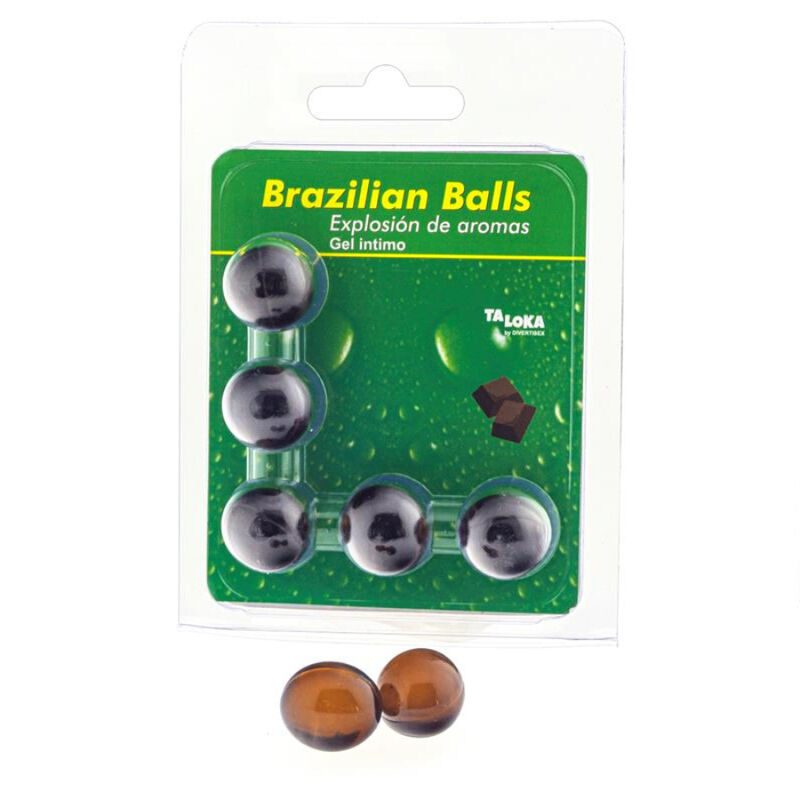 TALOKA - 5 PALLINE BRASILIANI GEL INTIMO DI CIOCCOLATO
