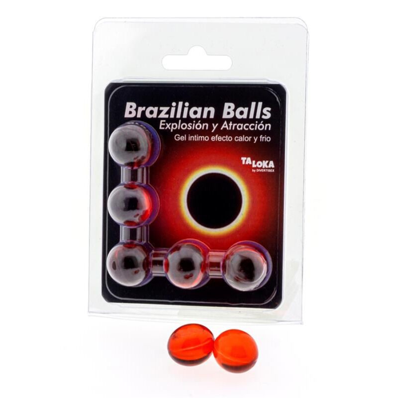 TALOKA - 5 PALLINE BRASILIANI GEL EMOZIONANTE EFFETTO CALDO E FREDDO