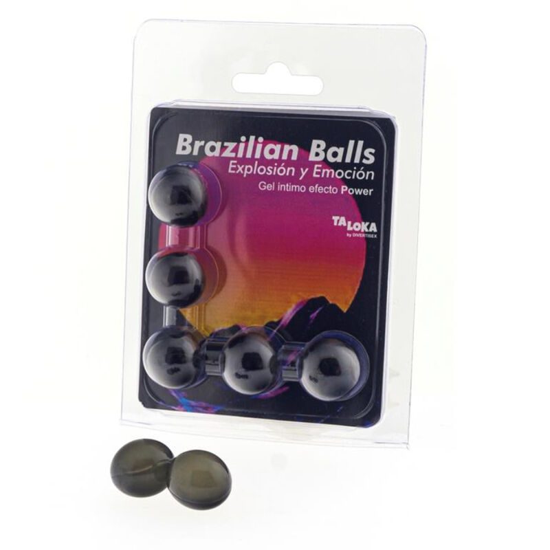 TALOKA - 5 PALLINE BRASILIANI GEL EMOZIONANTE EFFETTO POTENZA