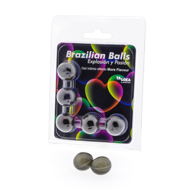 TALOKA - 5 PALLINE BRASILIANI GEL EMOZIONANTE PIÙ EFFETTO GUSTO