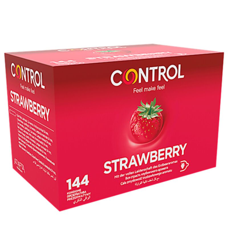 PRESERVATIVI GUSTO FRAGOLA - CONTROL ADAPTA - 144 PEZZI