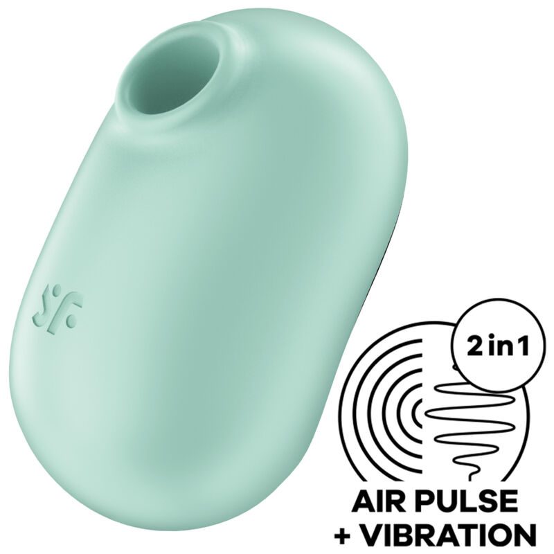 SATISFYER PRO TO GO 2 DOPPIO STIMOLATORE DI IMPULSI D'ARIA E VIBRATORE - BEIGE