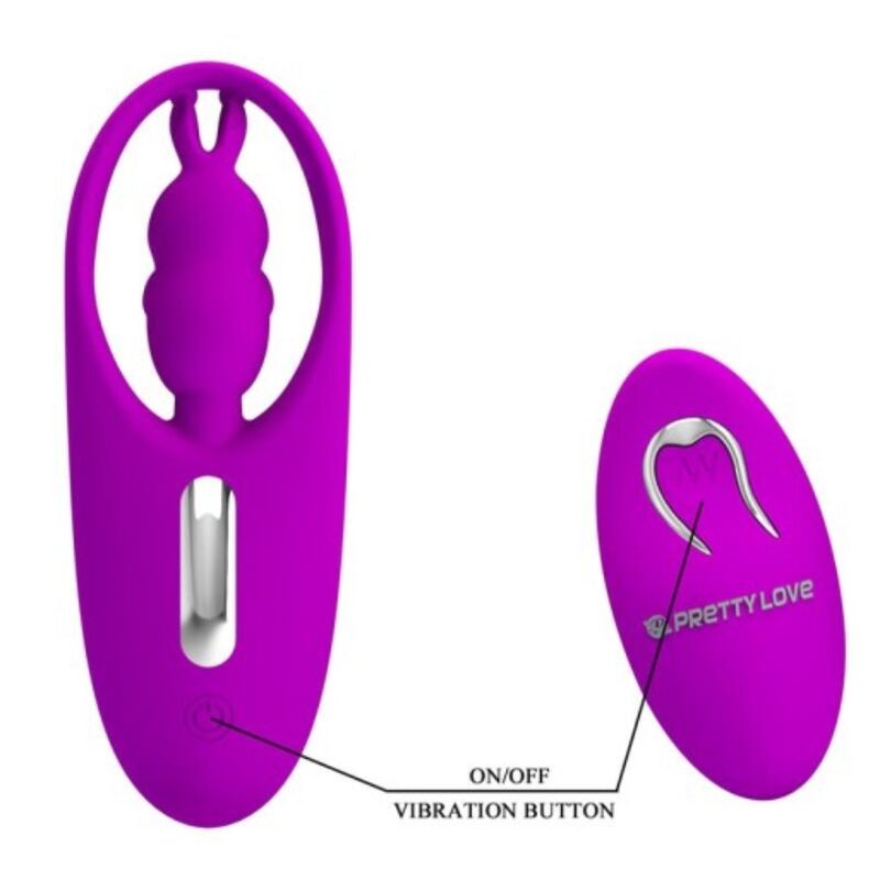 STIMOLATORE CLITORIDEO CON TELECOMANDO PRETTY LOVE - VIOLA