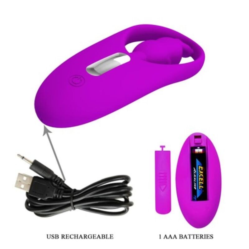 STIMOLATORE CLITORIDEO CON TELECOMANDO PRETTY LOVE - VIOLA