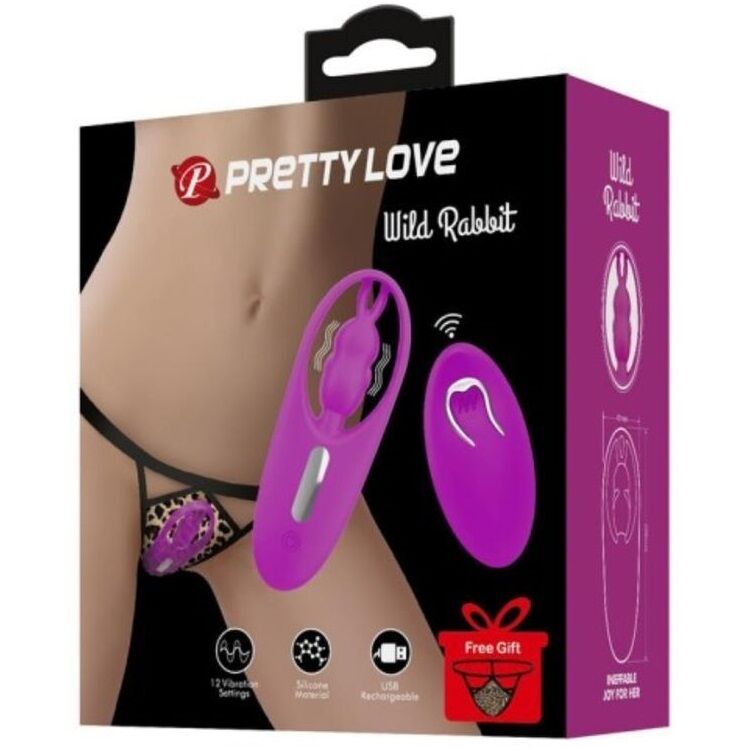 STIMOLATORE CLITORIDEO CON TELECOMANDO PRETTY LOVE - VIOLA
