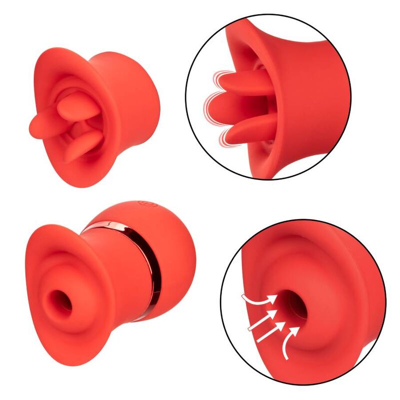MASTURBATORE VIBRATORE FEMMINILE CALIFORNIA EXOTICS FRENCH KISS SUCK  PLAY SET
