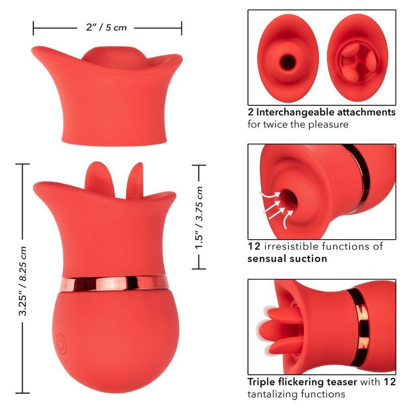 MASTURBATORE VIBRATORE FEMMINILE CALIFORNIA EXOTICS FRENCH KISS SUCK  PLAY SET