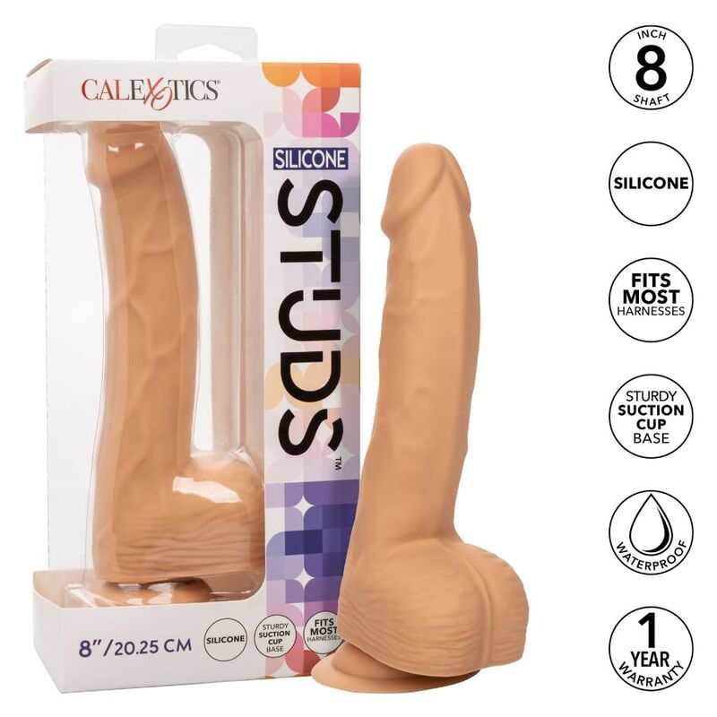 DILDO IN SILICONE CALIFORNIA EXOTICS - 20,32 CM COLOR CARNE