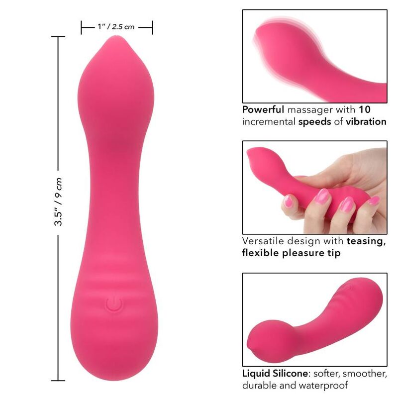 MASSAGGIATORE 10 FUNZIONI CALIFORNIA EXOTICS PIXIES TEASER ROSA