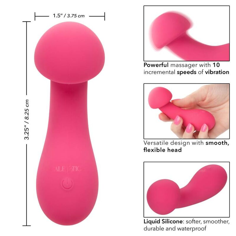 MASSAGGIATORE 10 FUNZIONI CALIFORNIA EXOTICS PIXIES EXCITER ROSA